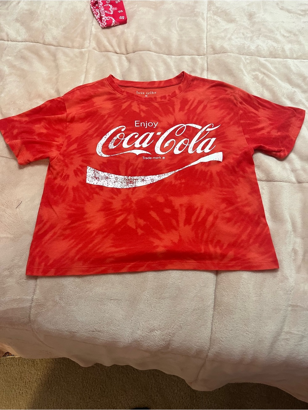 Coca Cola Red Tie-Dye Logo Tee